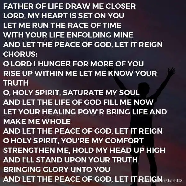 LET THE PEACE OF GOD REIGN