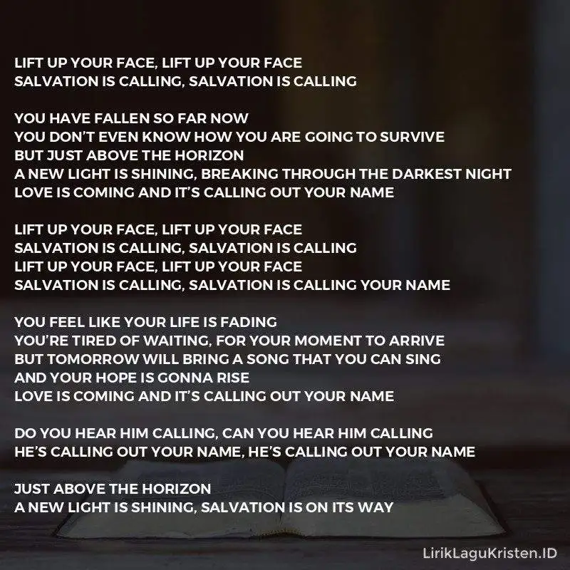 Lift Up Your Face