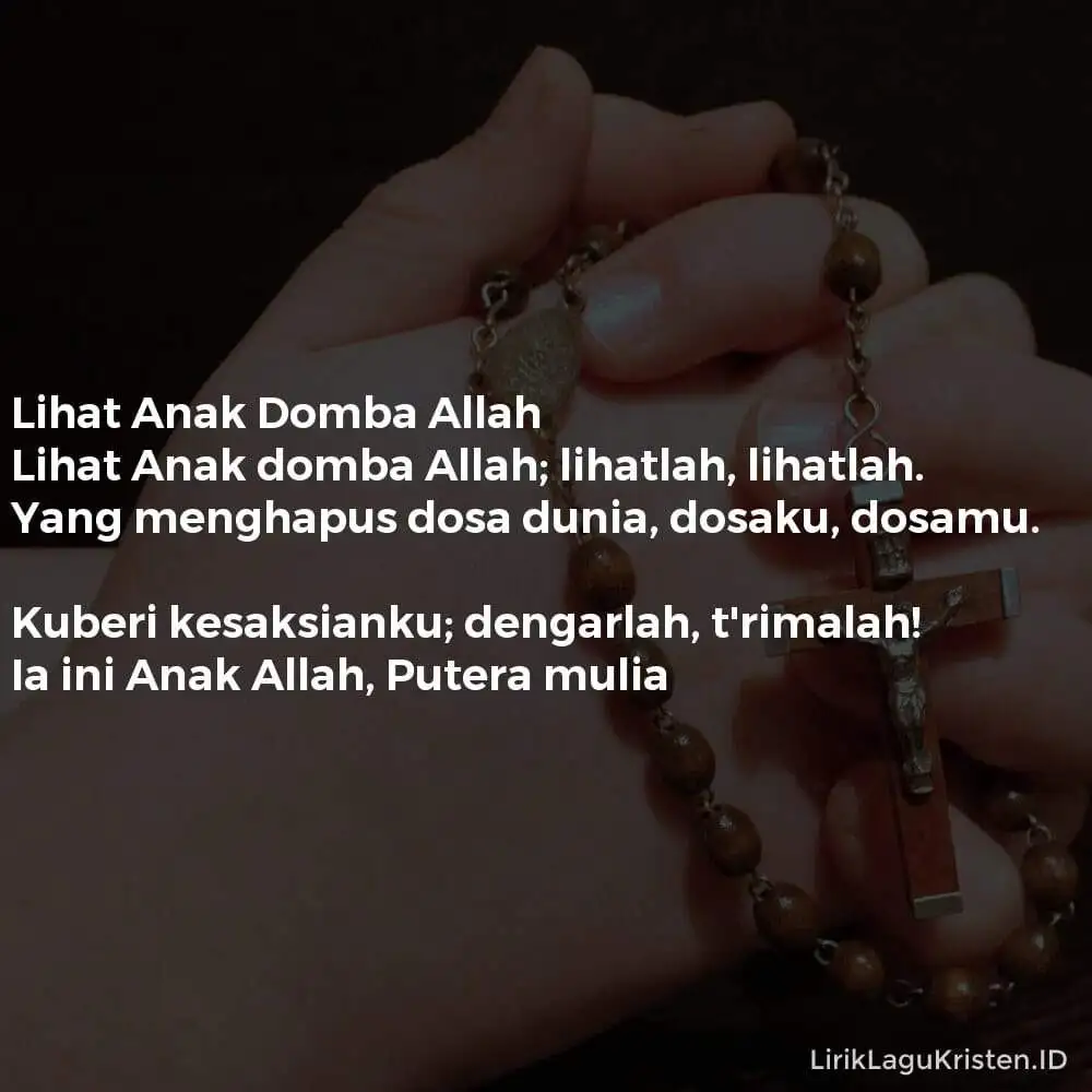 Lihat Anak Domba Allah
