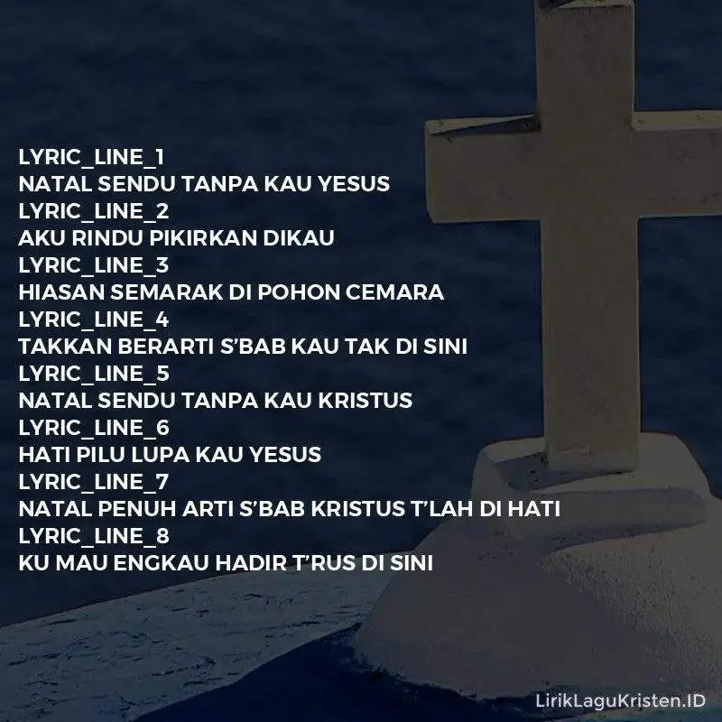 Lirik & Chord Lagu Natal Sendu – Hosana Singers