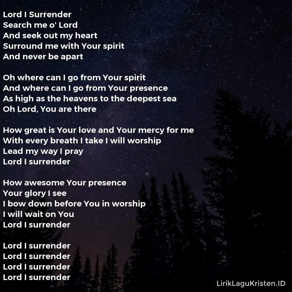 Lord I Surrender