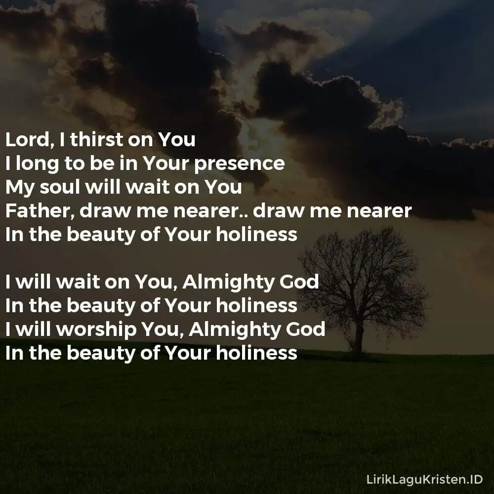 LORD I THIRST ON YOU