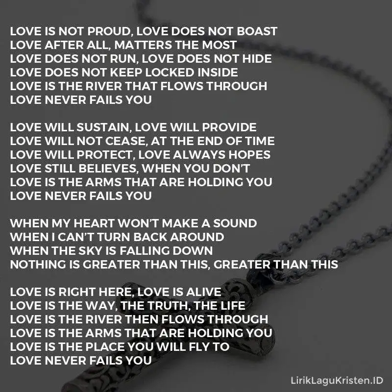 Love Never Fails