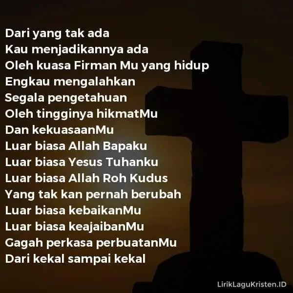 Luar Biasa Allah Bapaku