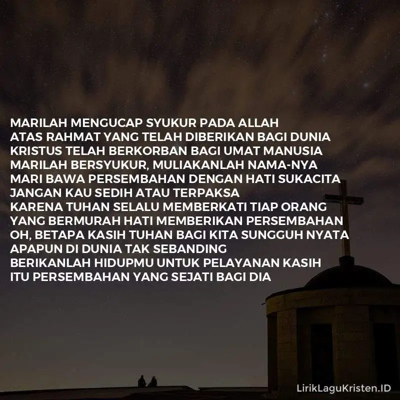 Marilah Mengucap Syukur