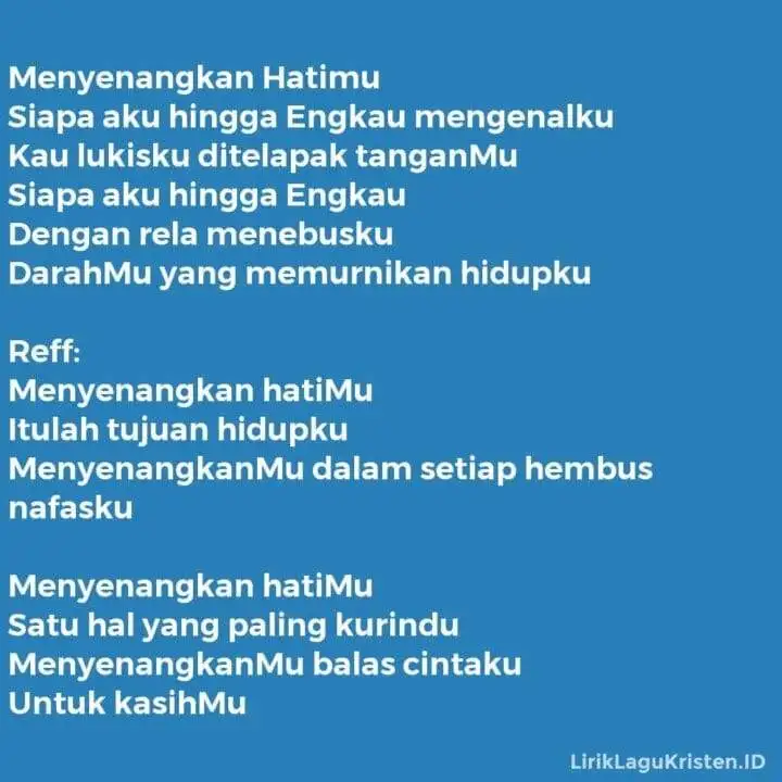 Menyenangkan Hatimu