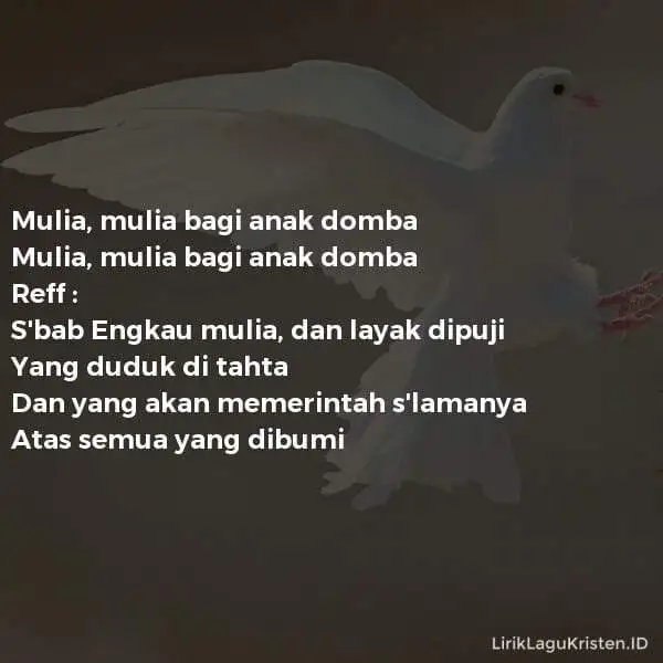 Mulia Bagi Anak Domba
