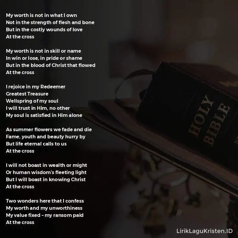 My Worth Is Not In What I Own