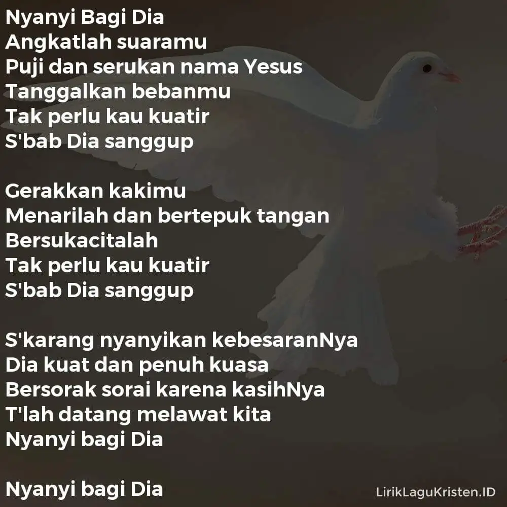 Nyanyi Bagi Dia