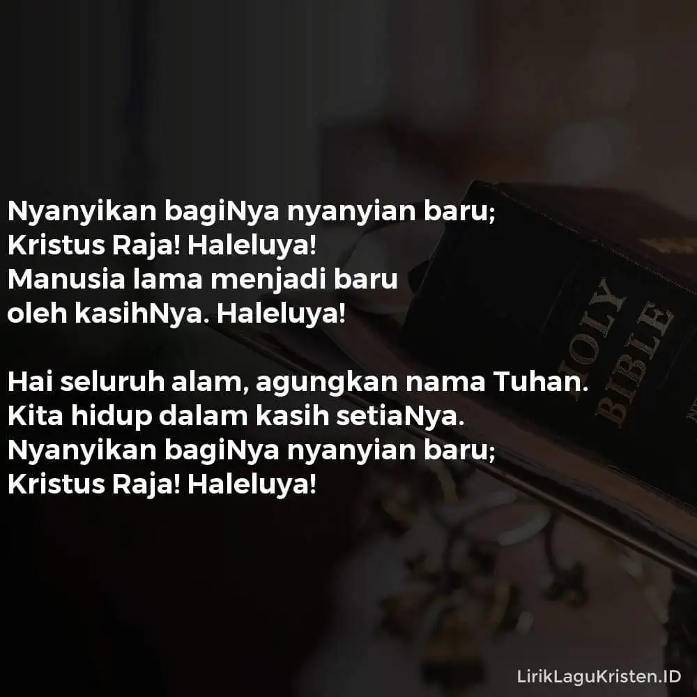 Nyanyikan Baginya Nyanyian Baru