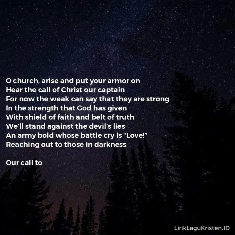 O Church Arise