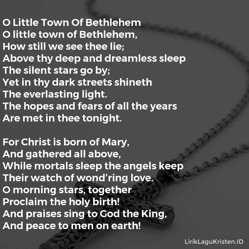O Little Town Of Bethlehem