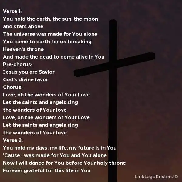 Oh The Wonders Of Your Love