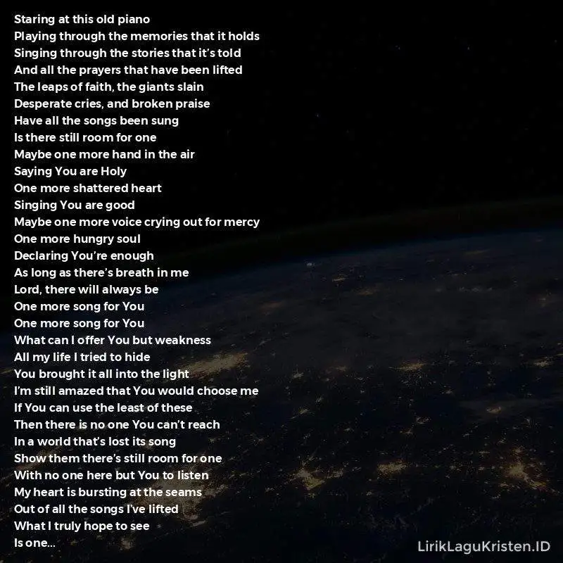 One More Song For You