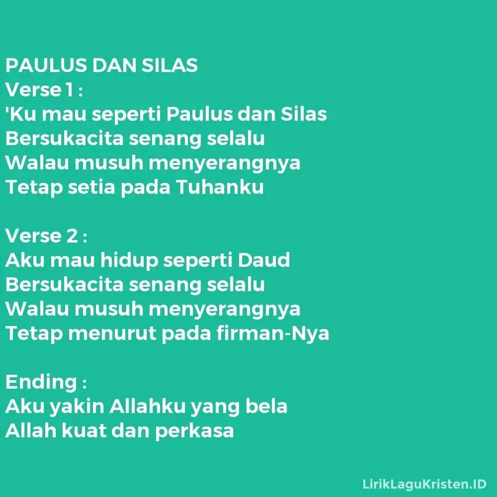 PAULUS DAN SILAS