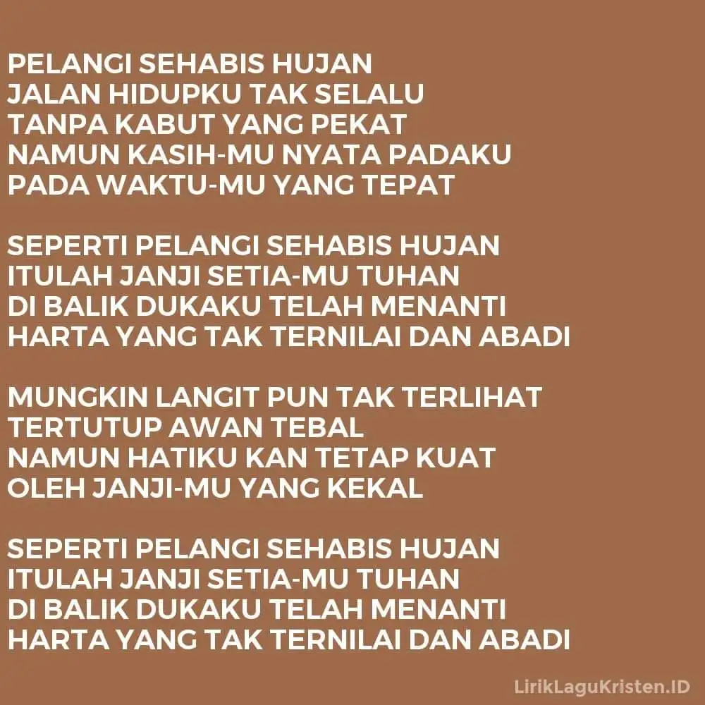 PELANGI SEHABIS HUJAN