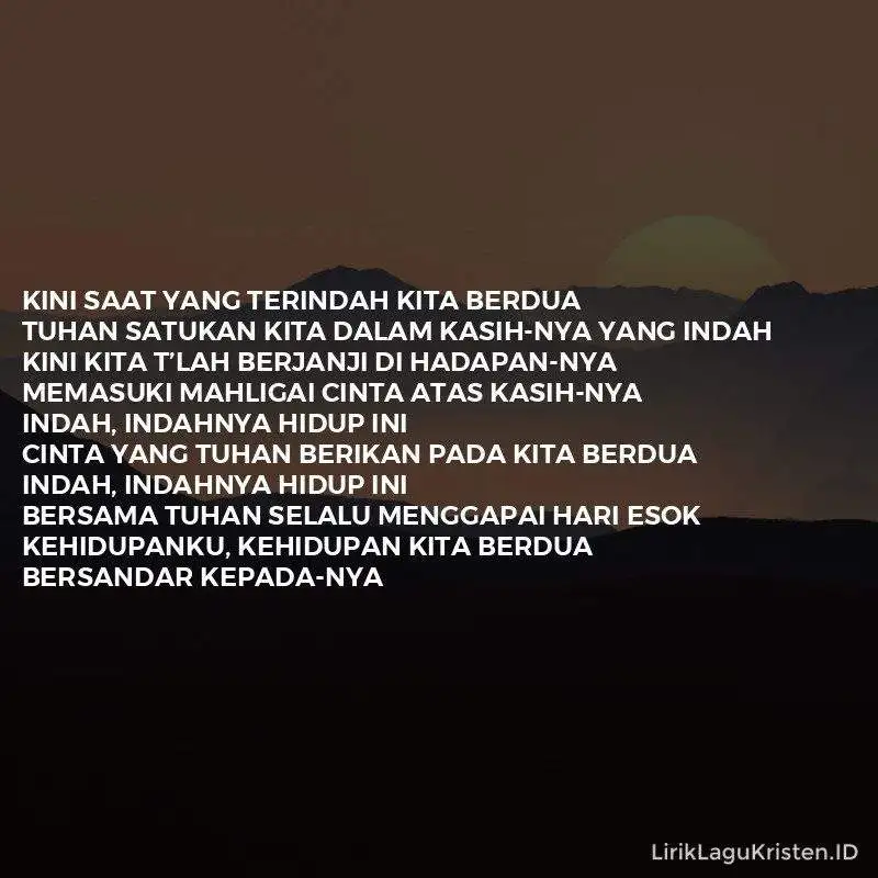 Pernikahan – Saat Yang Terindah