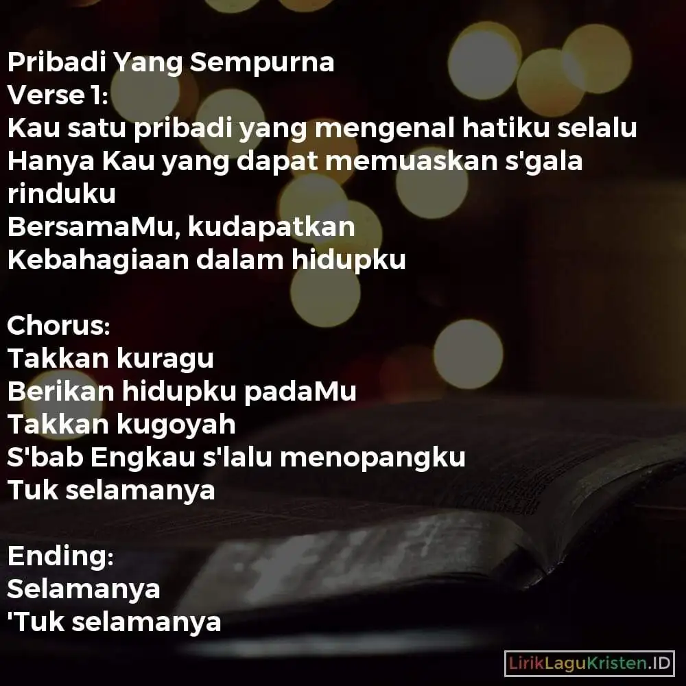 Pribadi Yang Sempurna