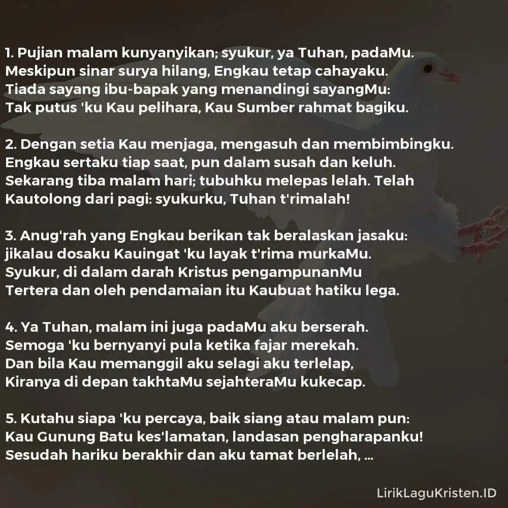 Pujian Malam Kunyanyikan