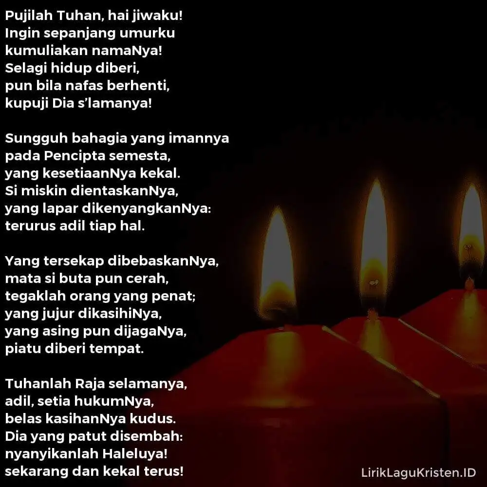 Pujilah Tuhan, Hai Jiwaku