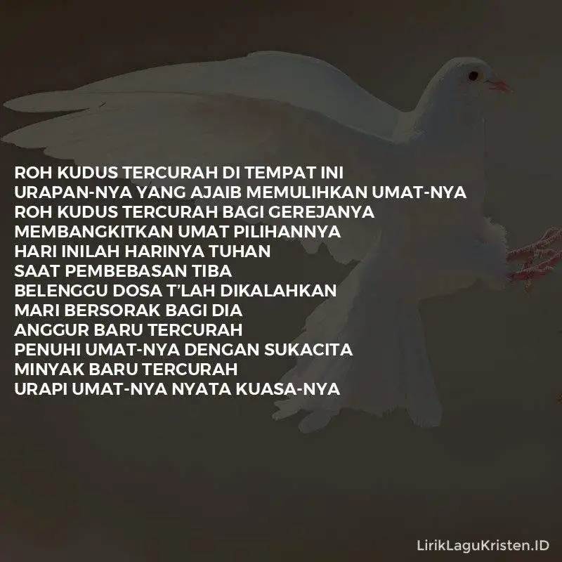 Roh Kudus Tercurah di Tempat ini (Anggur Baru)