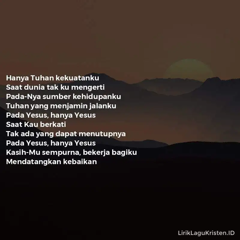 Saat Kau Berkati Tak Ada Yang Dapat Menutupnya