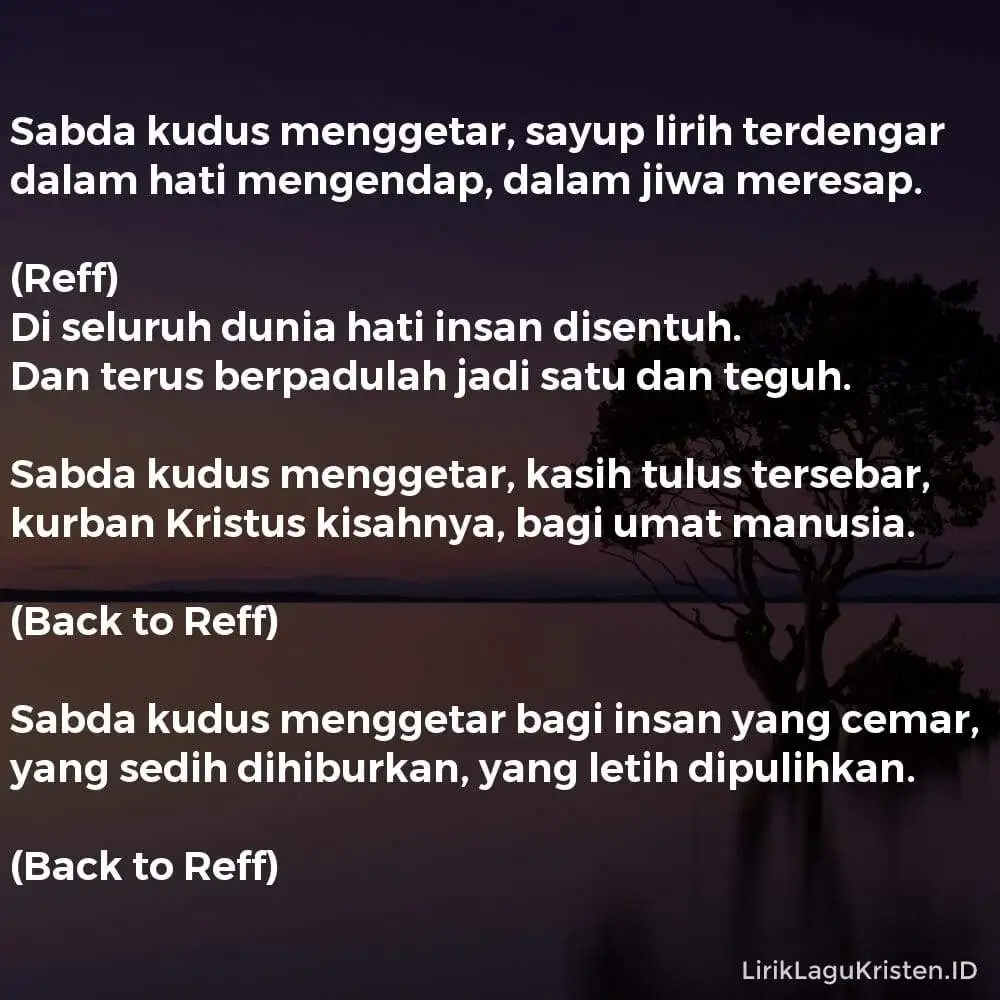 Sabda Kudus Menggetar