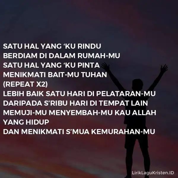 SATU HAL YANG KU RINDU