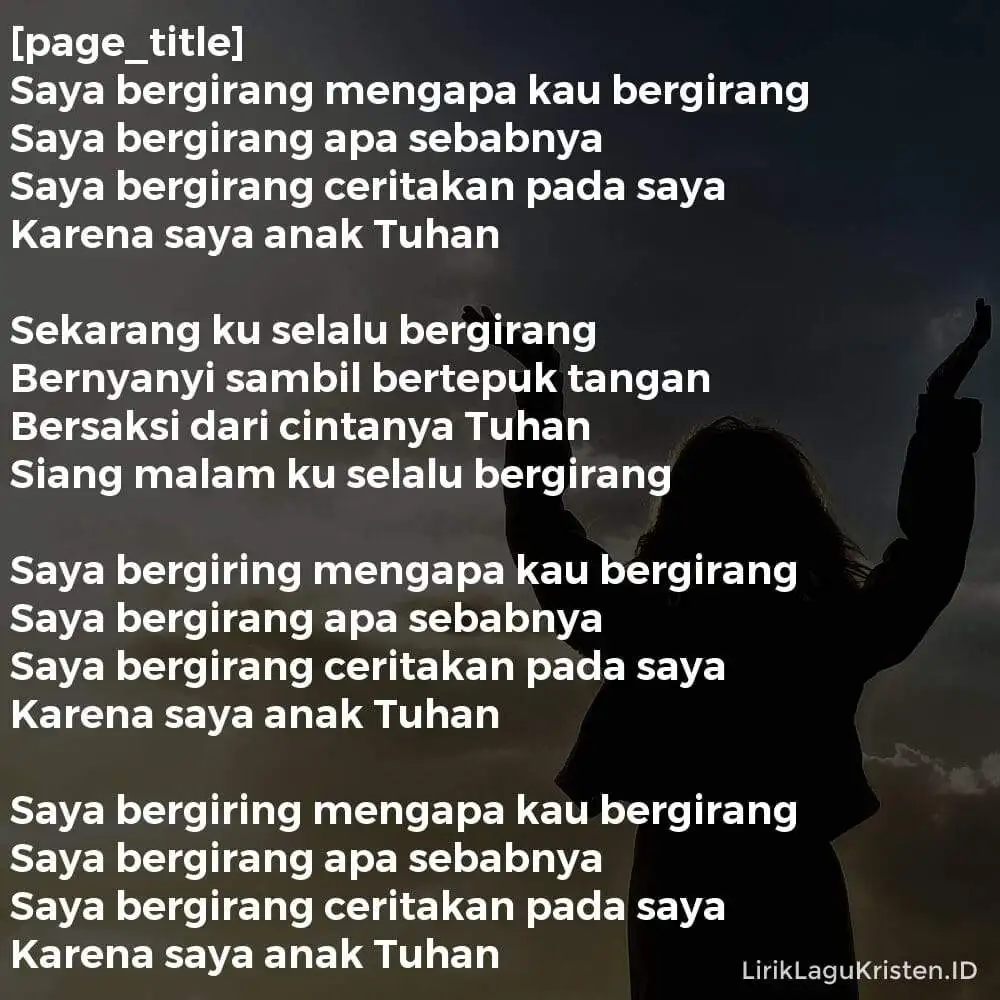 SAYA BERGIRANG