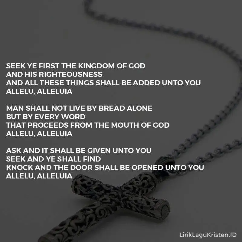 Seek Ye First