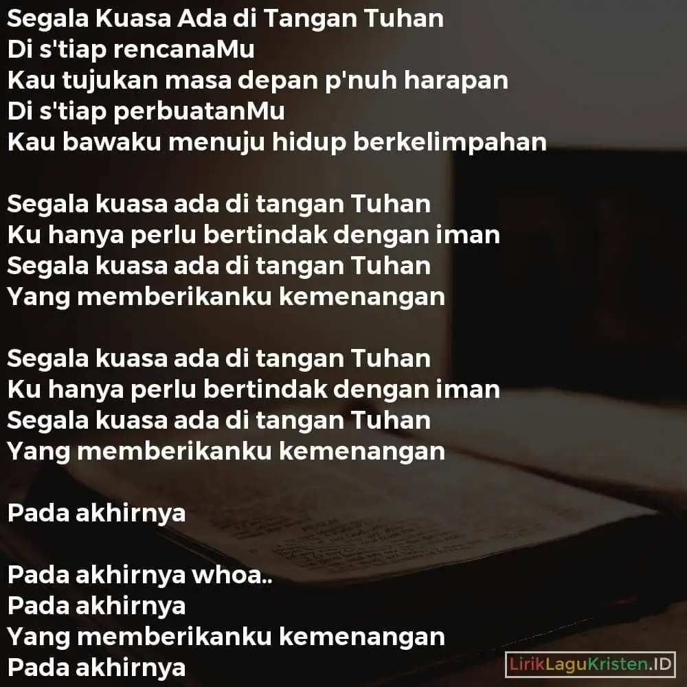 Segala Kuasa Ada di Tangan Tuhan