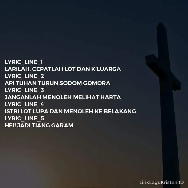 Sekolah Minggu – Lot Dan Keluarga