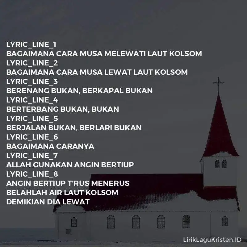 Sekolah Minggu – Musa