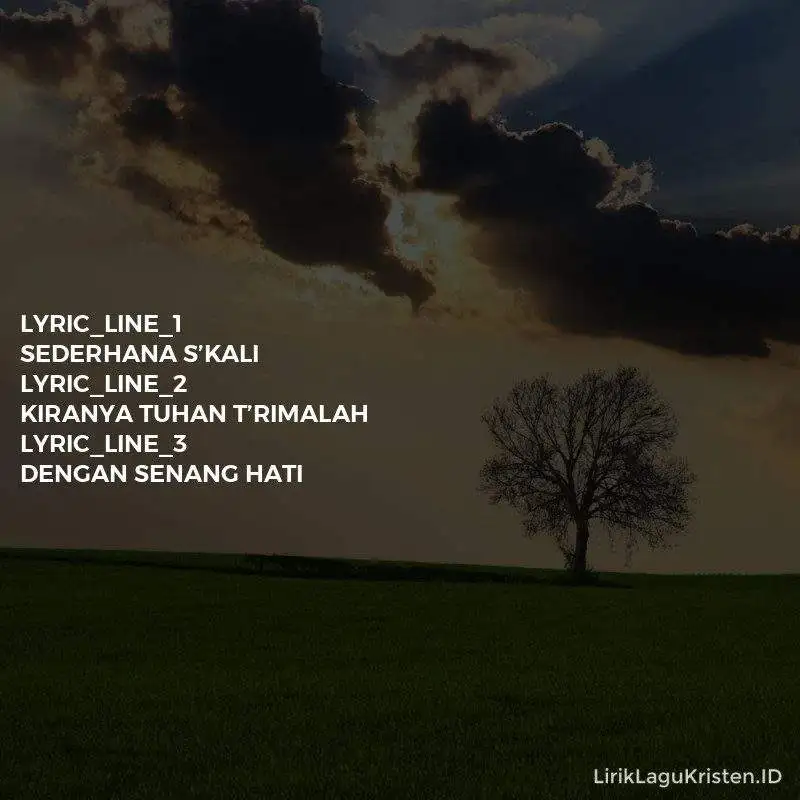 Sekolah Minggu – Persembahan Kami