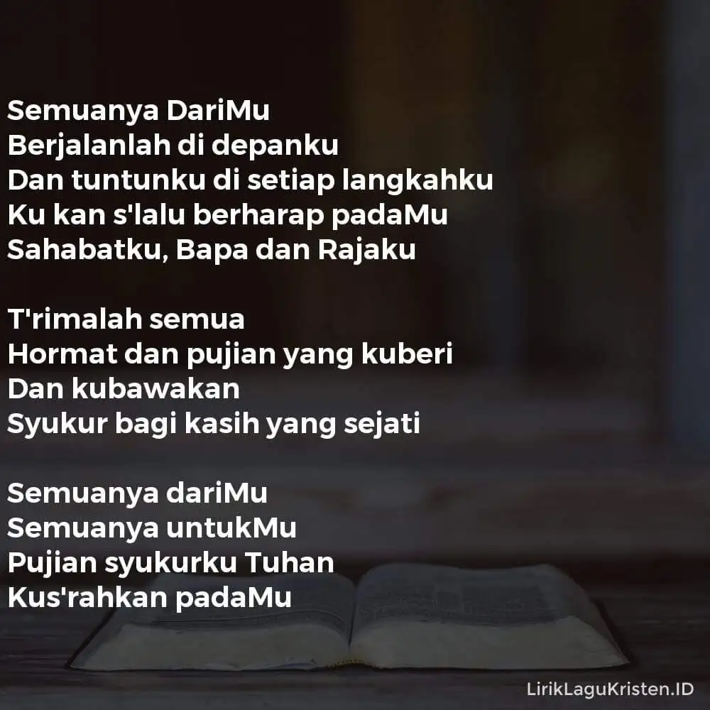 Semuanya DariMu