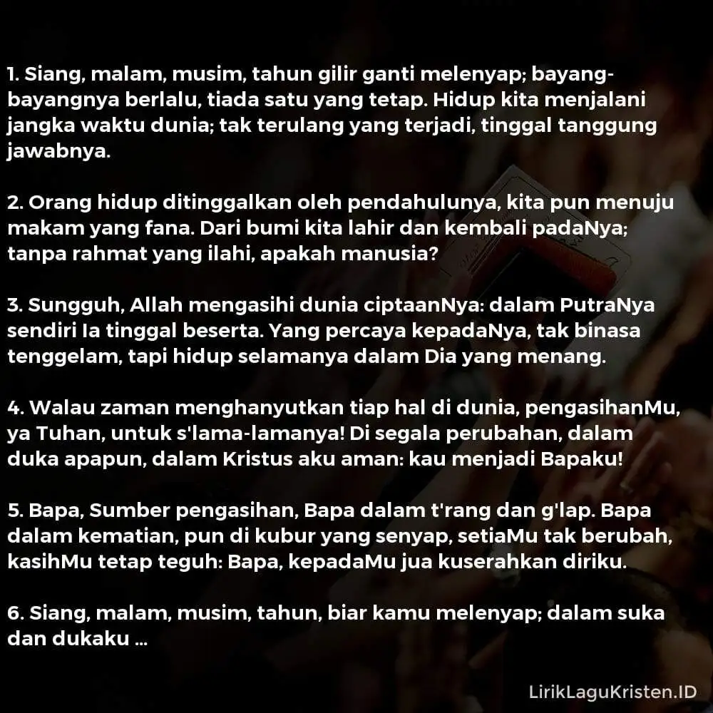 Siang, Malam, Musim, Tahun