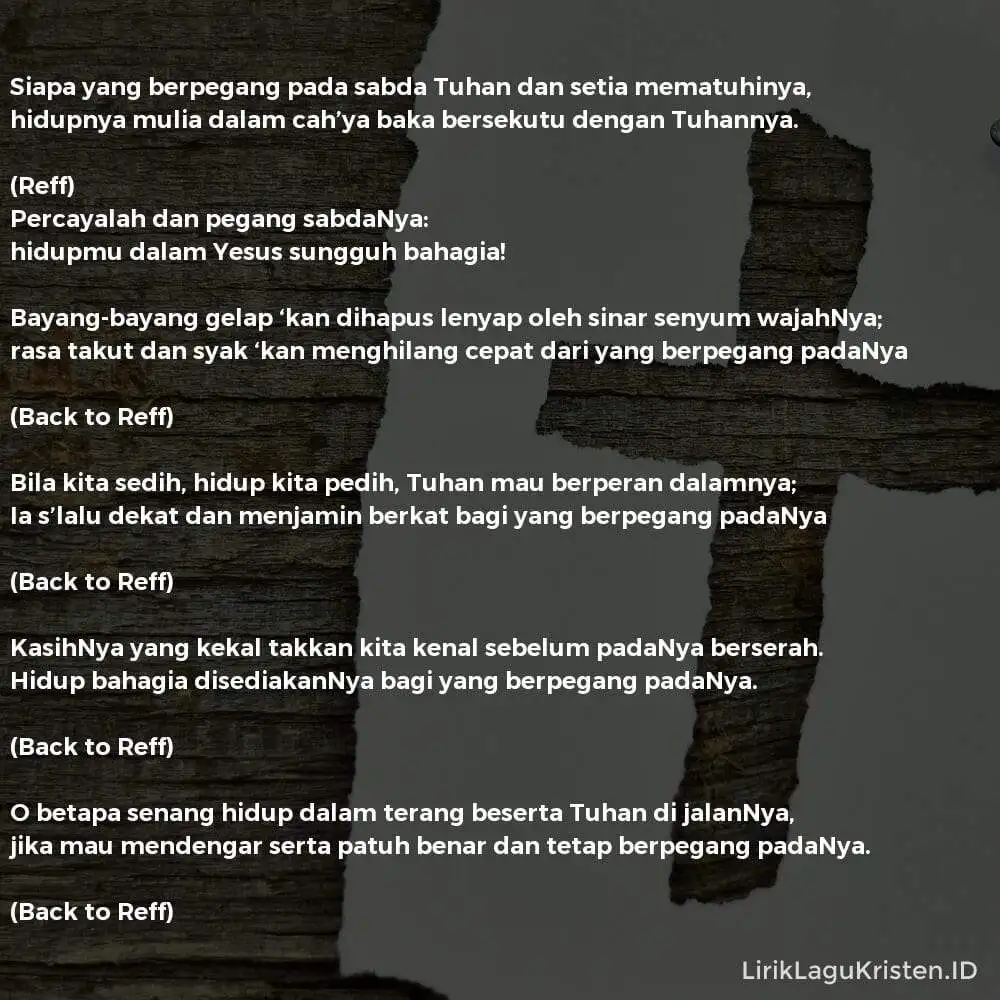 Siapa Yang Berpegang