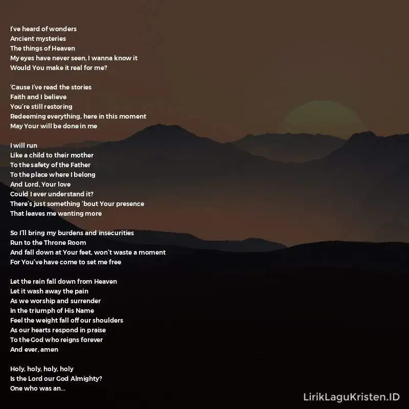 Song For His Presence