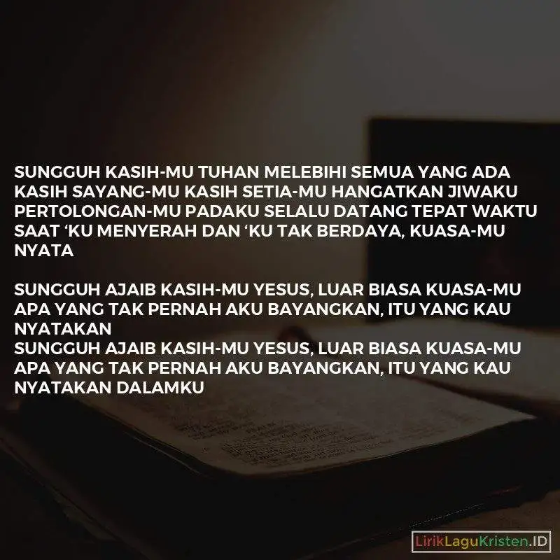 Sungguh Ajaib KasihMu Yesus