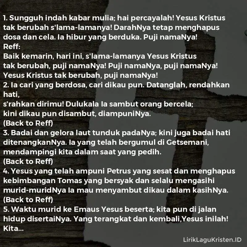 Sungguh Indah Kabar Mulia