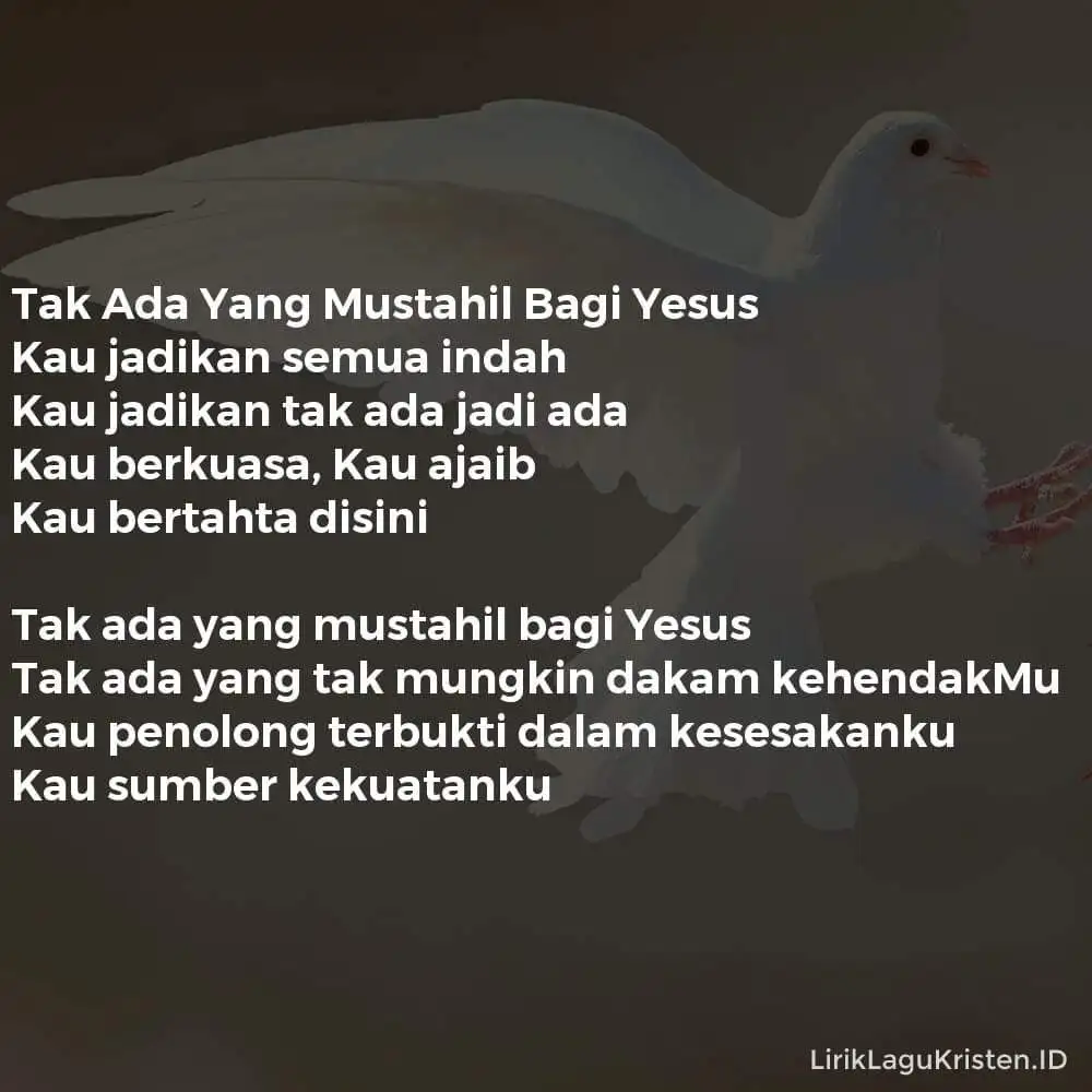 Tak Ada Yang Mustahil Bagi Yesus