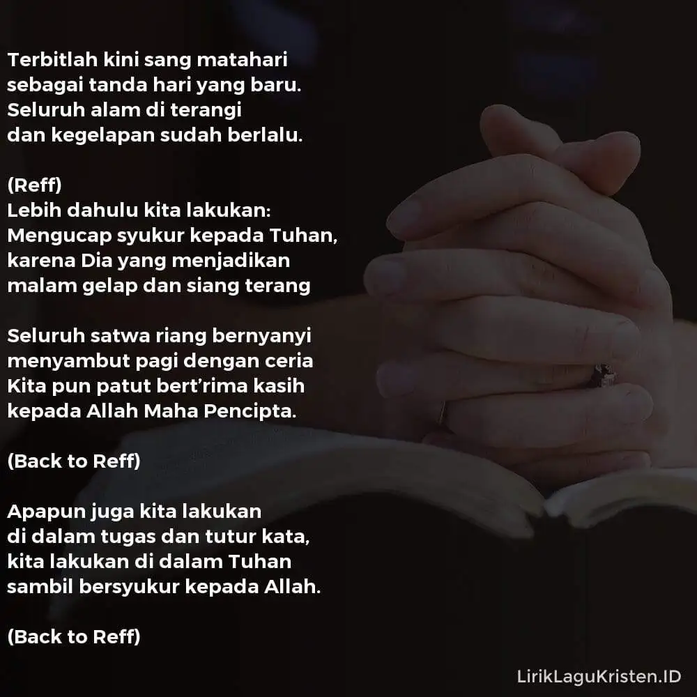 Terbitlah Kini Sang Mentari