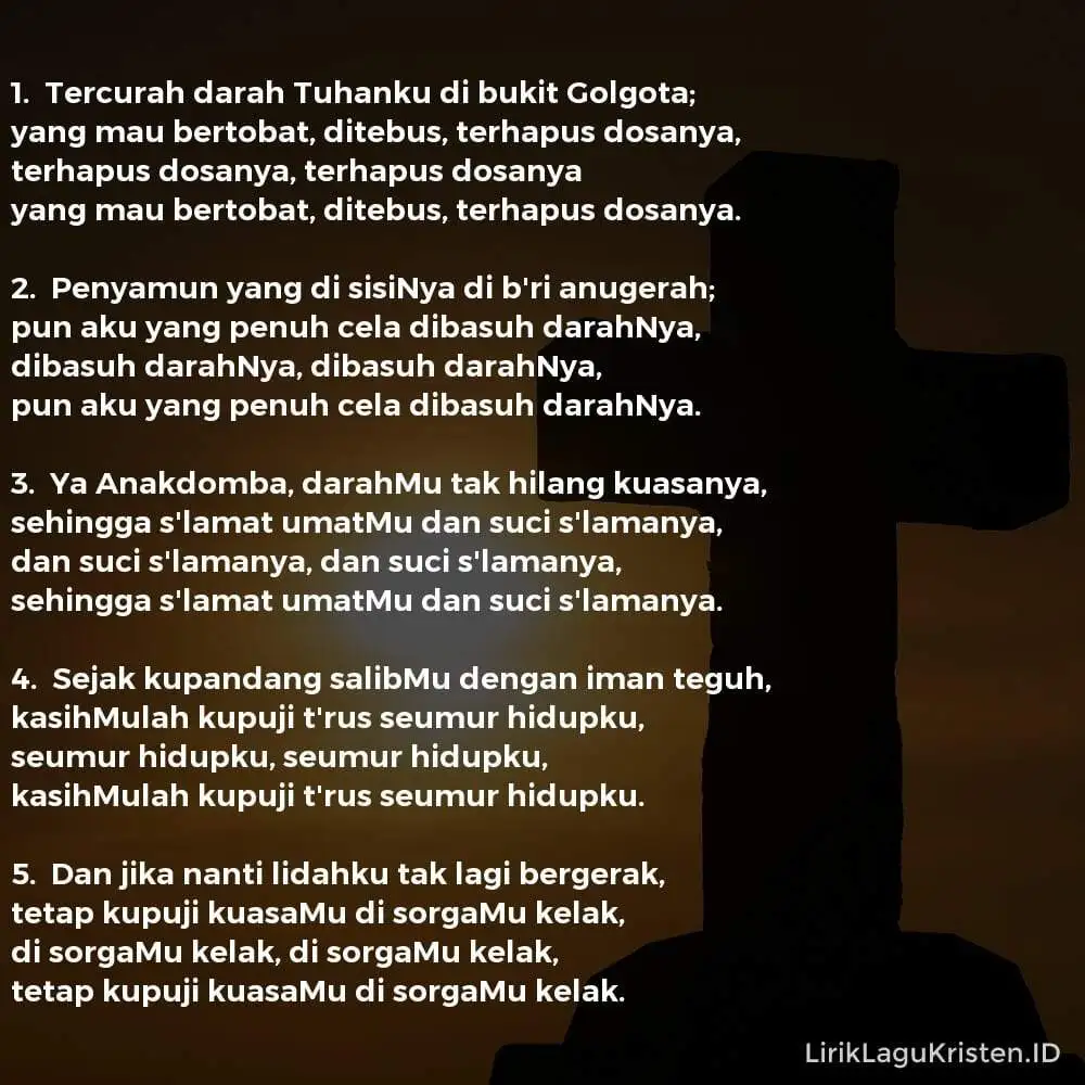 Tercurah Darah Tuhanku