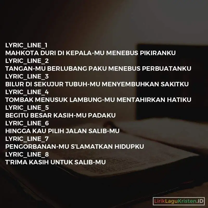 Terima Kasih Untuk SalibMu