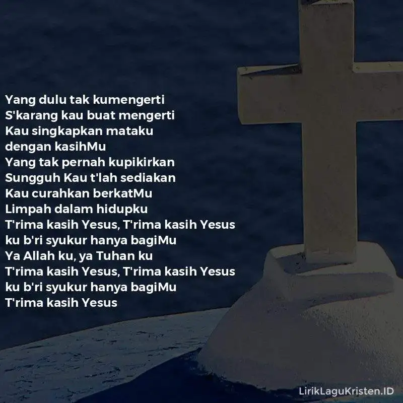 TERIMA KASIH YESUS