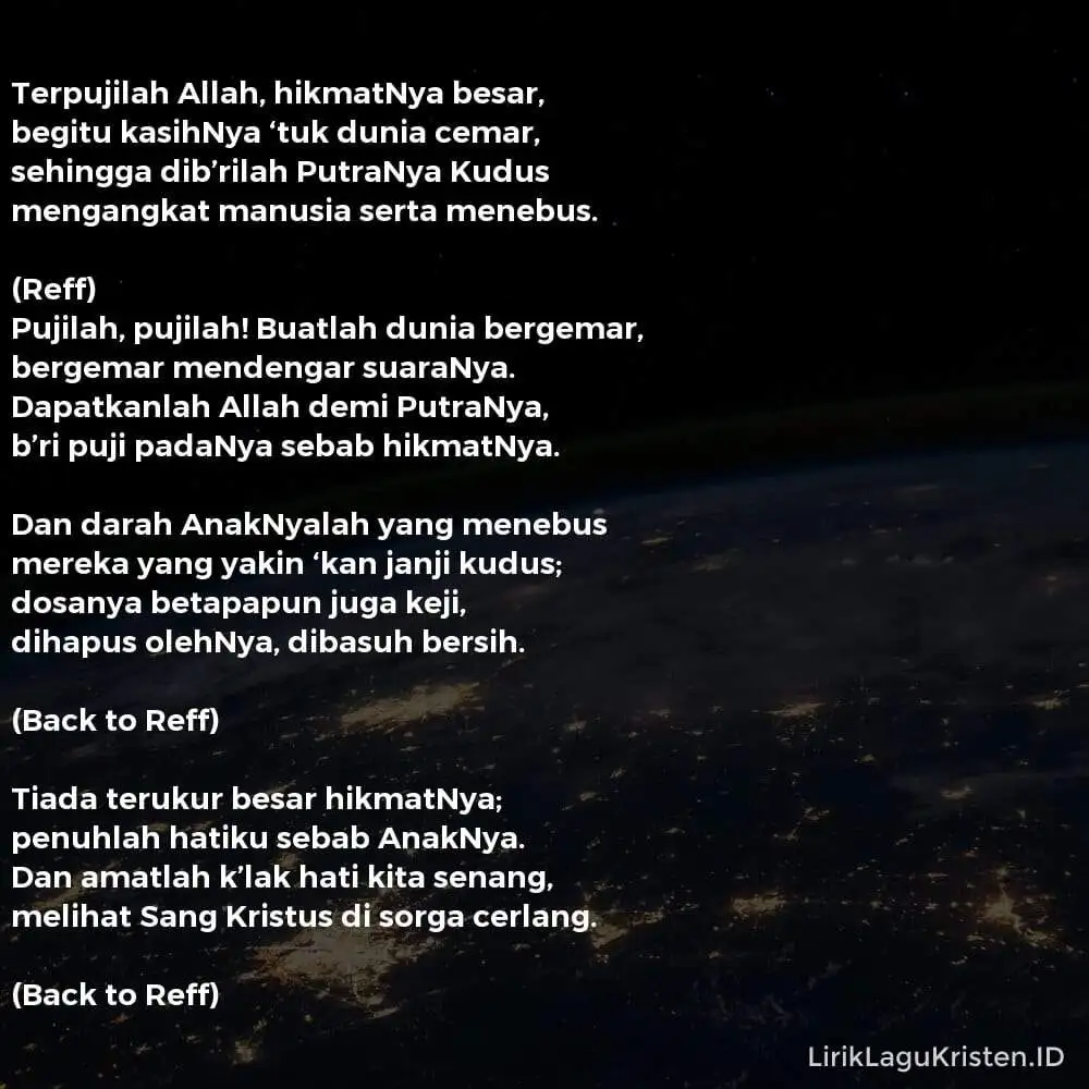Terpujilah Allah