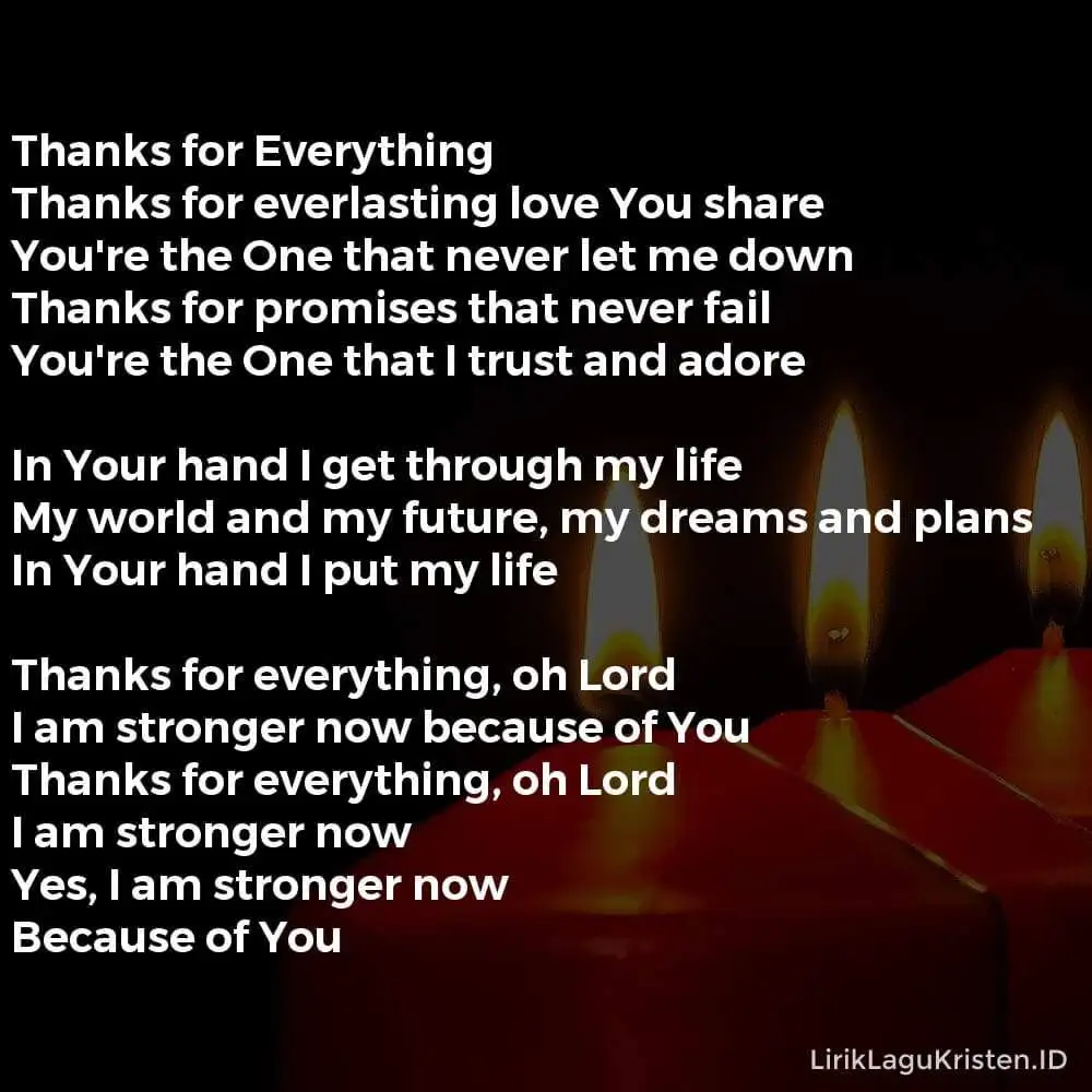 Thanks for Everything