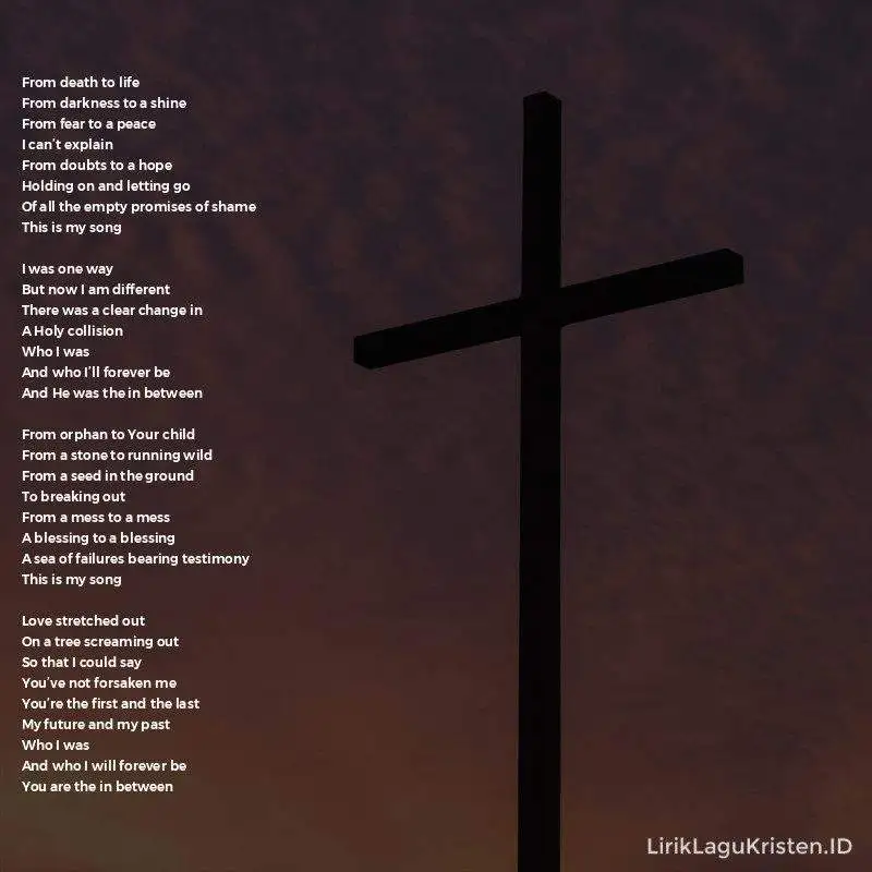 The song title from The In Between Chords and Lyrics – Matt Maher is “The In Between”