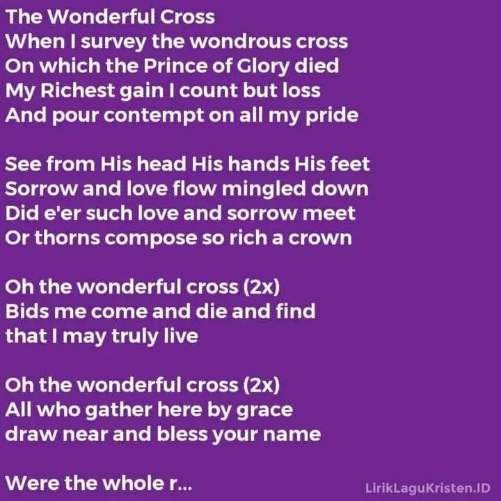 The Wonderful Cross