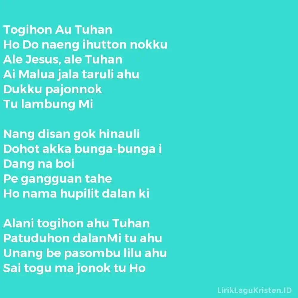 Togihon Au Tuhan